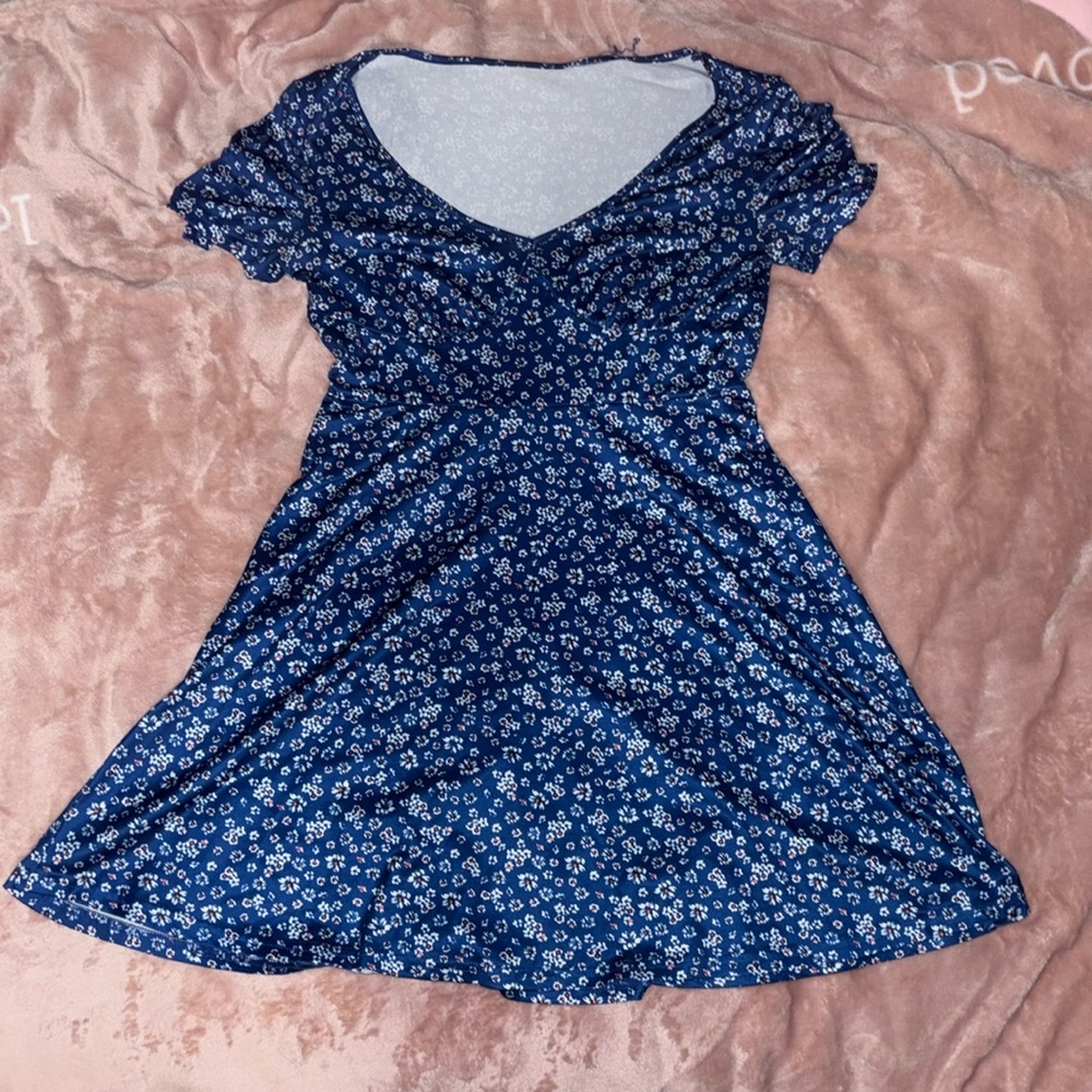 blue floral dress💙